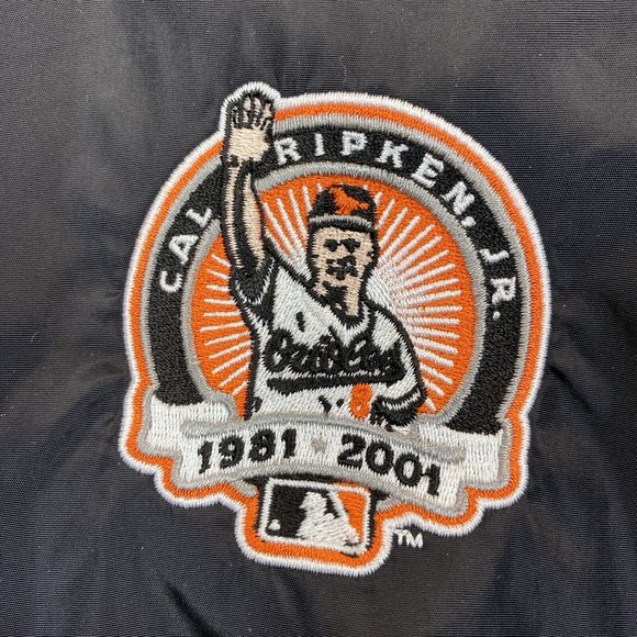 Vintage Cal Ripken Jr Baltimore Orioles Jacket Men's XL Windbreaker Pullover - Picture 5 of 8